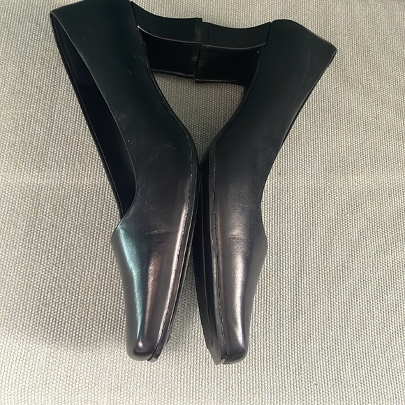 Black Square Toe Heels Liz Claiborne lizflex vogue style size 8.5 - Picture 8 of 10